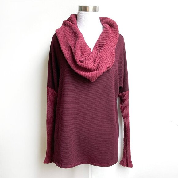 Michael Stars Tops - Michael Stars Thermal Knit Cowl Neck T-Shirt